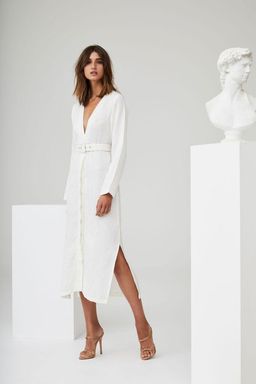 Sir The Label Emmanuel Midi Dress White | AU 10 for rent on The Volte - image 1