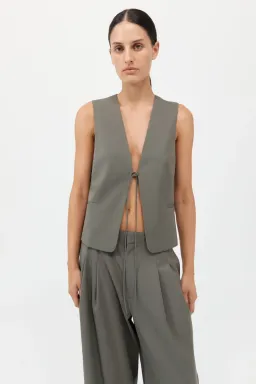 St.Agni Rouleau Vest in Smokey Olive Size S / AU 8  for rent on The Volte - image 1