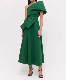 Rachel Gilbert Archer Dress in Green Size 10/M for rent on The Volte - image 2