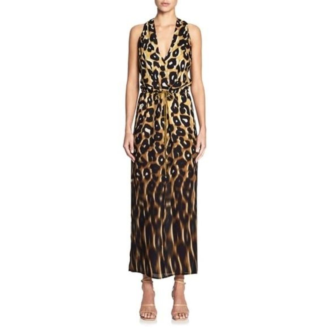 Manning Cartell Born Free Animal Print Maxi Dress Size 10 for rent on The Volte - main image