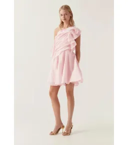Aje Genesis Mini Dress Soft Pink Size AU 8 for rent on The Volte - image 2