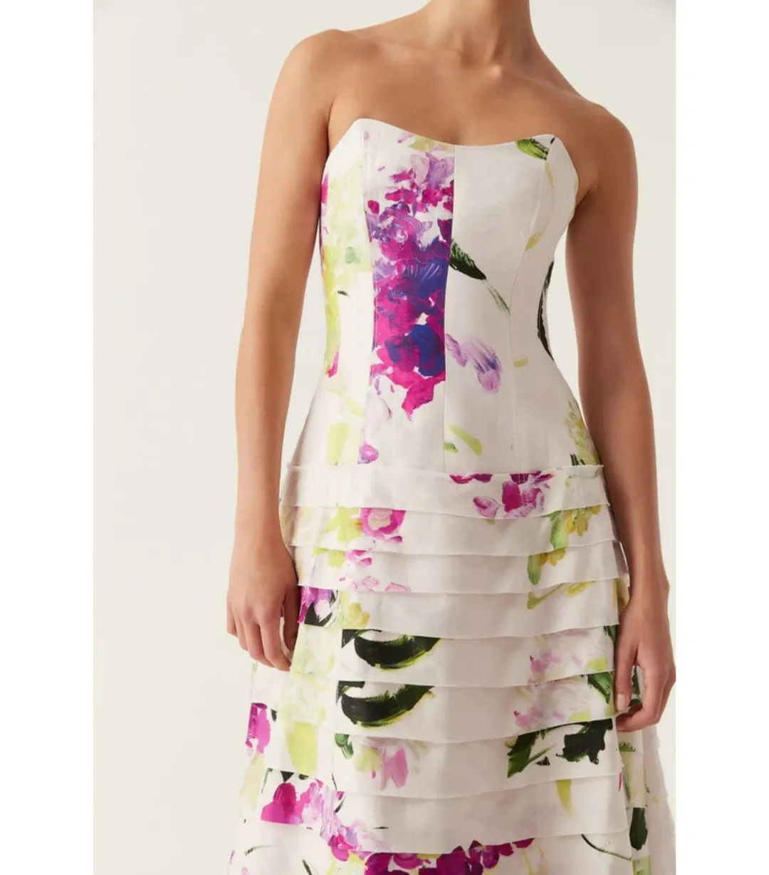 Aje Victoria Gown in Wild Hydrangea Size AU 8 for rent on The Volte - main image