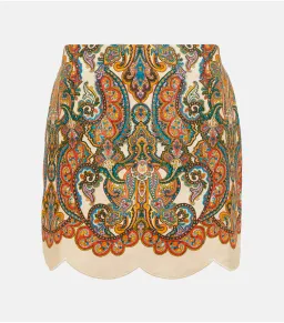 Zimmermann Ottie Skirt and Shirt Set in Multi Paisley Size 0 / AU 8 for rent on The Volte - image 6