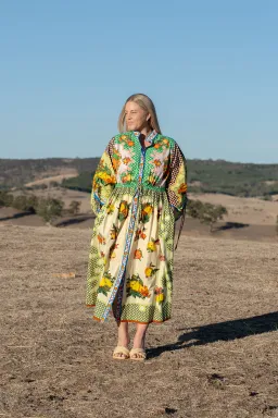 Alemais Lemonis Midi Shirt Dress Multi Size AU 14 for rent on The Volte - image 1