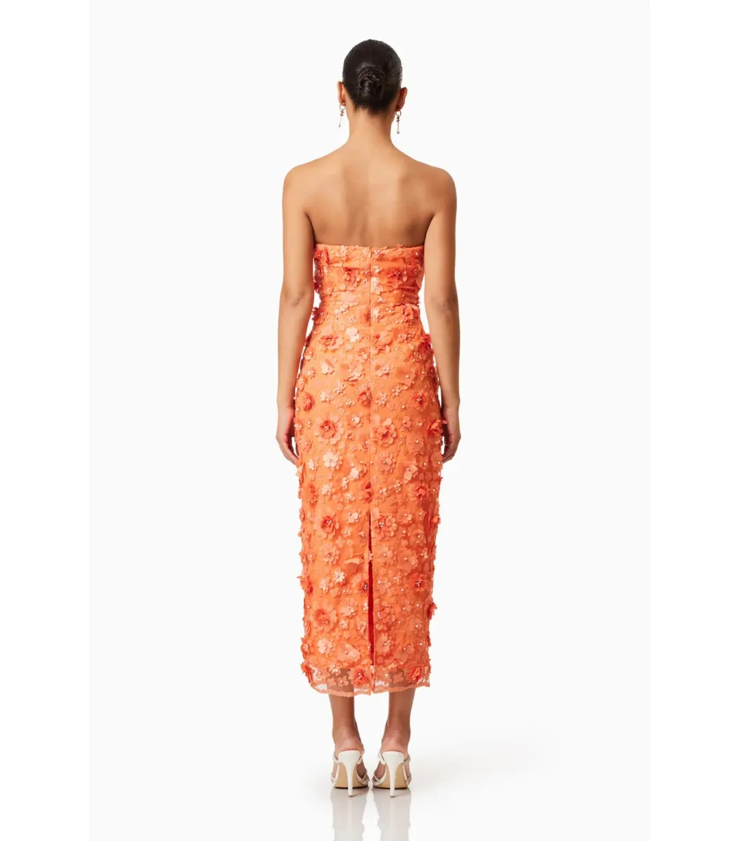 Elliatt Bluebell Midi Dress Orange Size L / AU 12 for rent on The Volte - main image