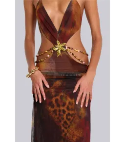 Jaded London Vida Backless Maxi Dress Whiskey Size M / AU 10 for rent on The Volte - image 3