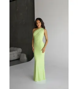 Natalie Rolt Fabienne Gown Citron Size 1 / AU 8 for rent on The Volte - image 1
