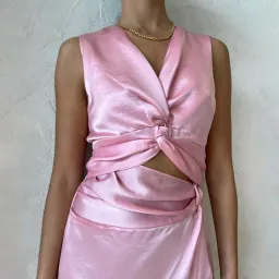 Anna Quan Violeta Cutout Midi Dress Rosa Pink Size M / AU 10 for rent on The Volte - image 6