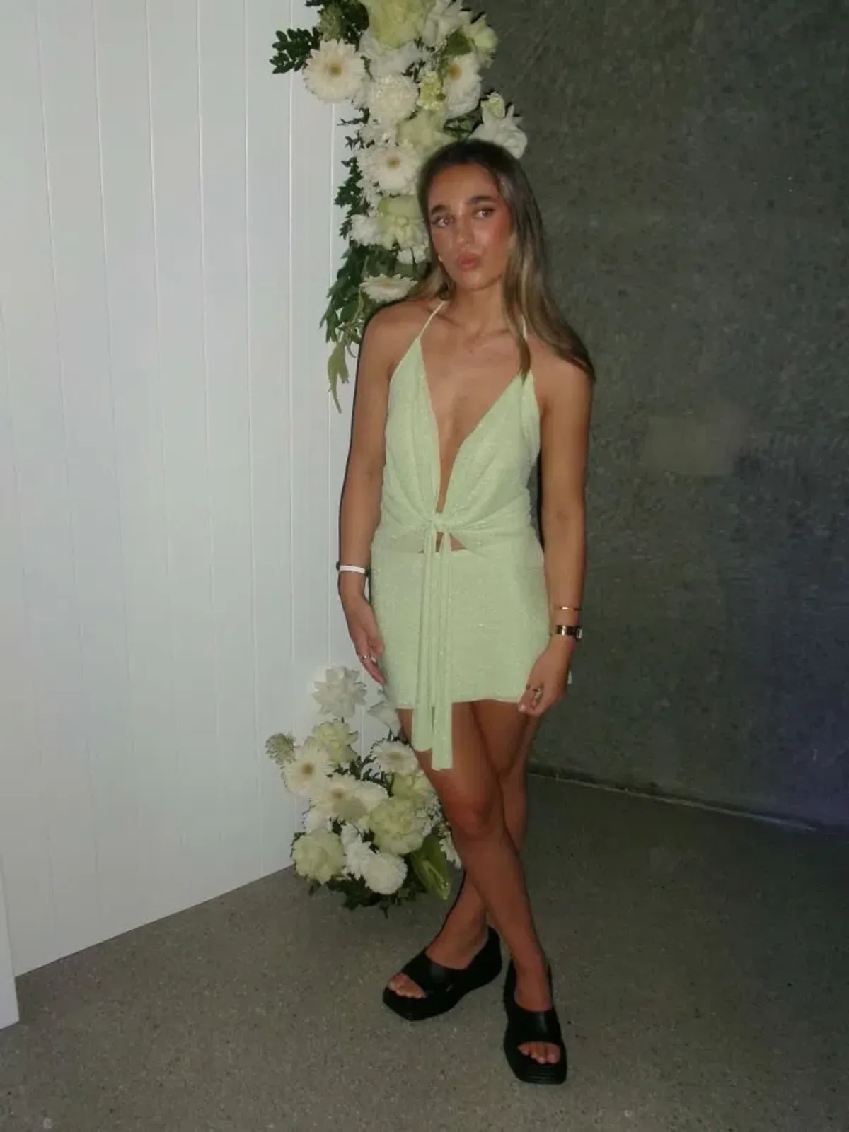 Garmets By El Tinkerbell Top and Skirt Set Green Size XS / AU 6 for rent on The Volte - main image