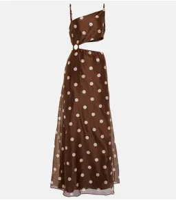 Sir The Label Vivi Asymmetrical Cut Out Dress in Marlon Polka Dot Print Size 1 / AU 8  for rent on The Volte - image 4