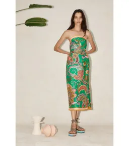 Alemais Marion Bodice Dress Green Size AU 6  for rent on The Volte - image 1