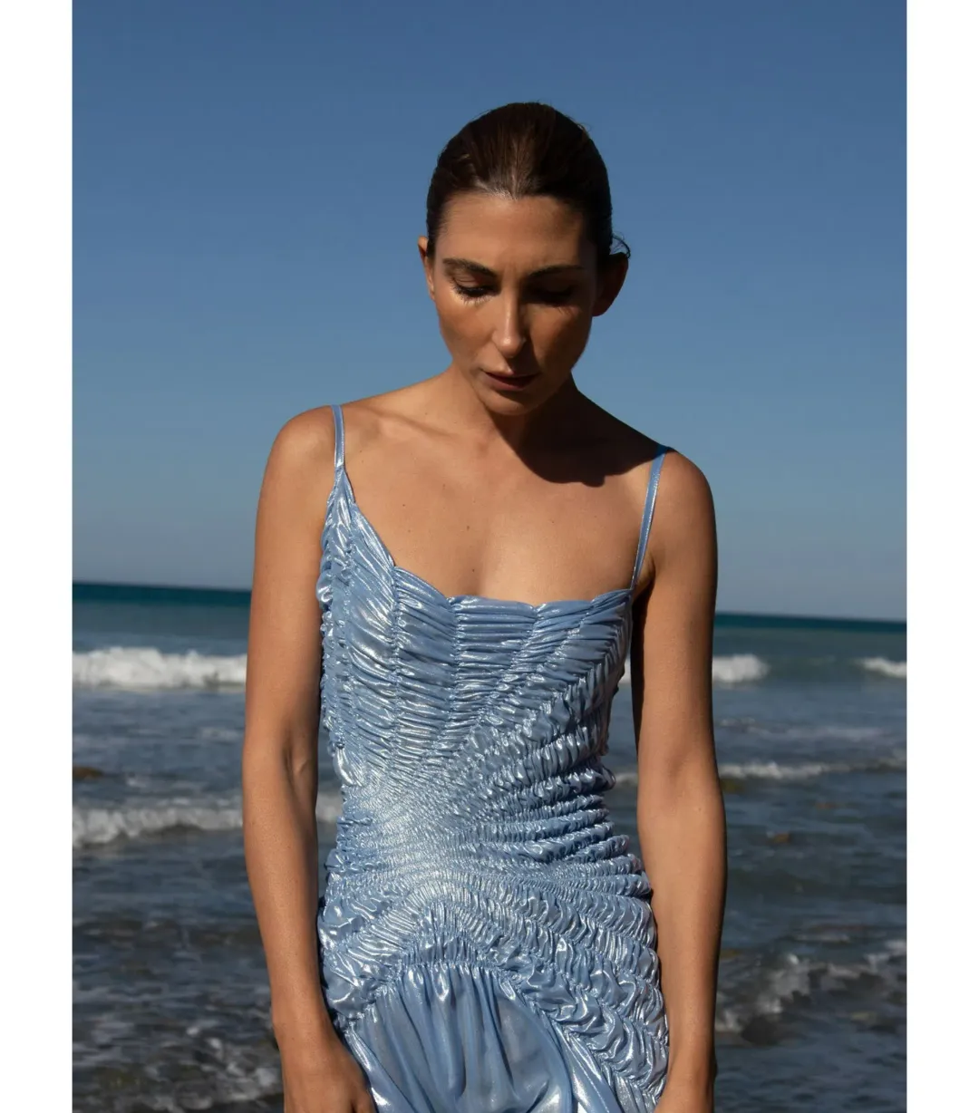 Georgia Hardinge Celestial Dress Blue Size AU 10 for rent on The Volte - main image