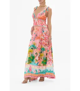 Camilla Tie Shoulder Dress in Sister Sunset Size AU 10 for rent on The Volte - image 2