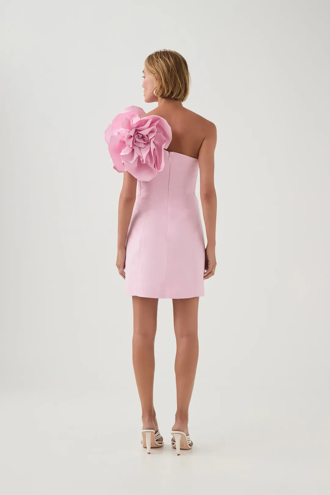 Aje Florence Mini Dress Lilac Blush Size 12 for rent on The Volte - main image