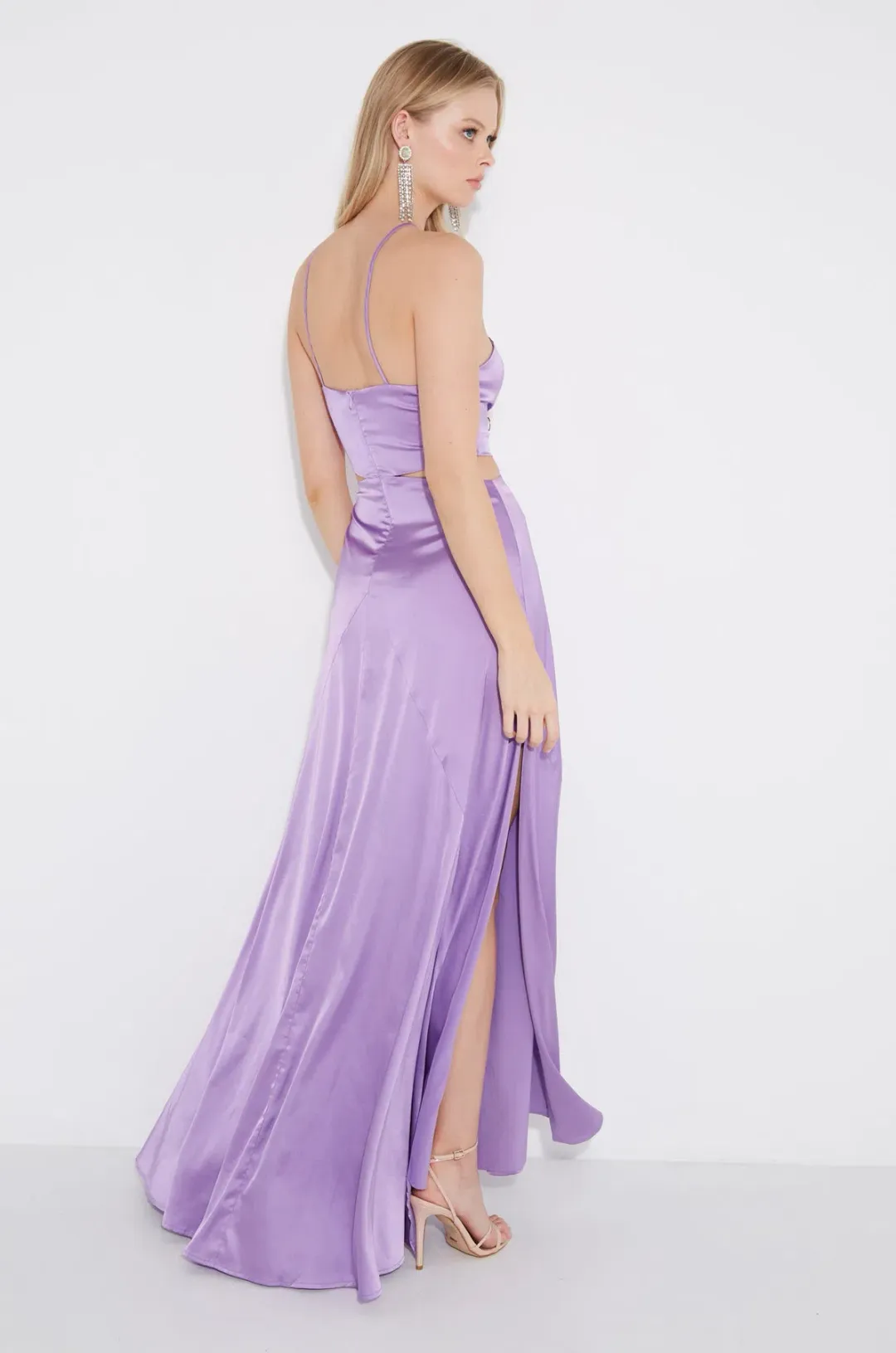 Sonya Moda Zena Maxi Gown Lilac Purple Size 6 for rent on The Volte - main image