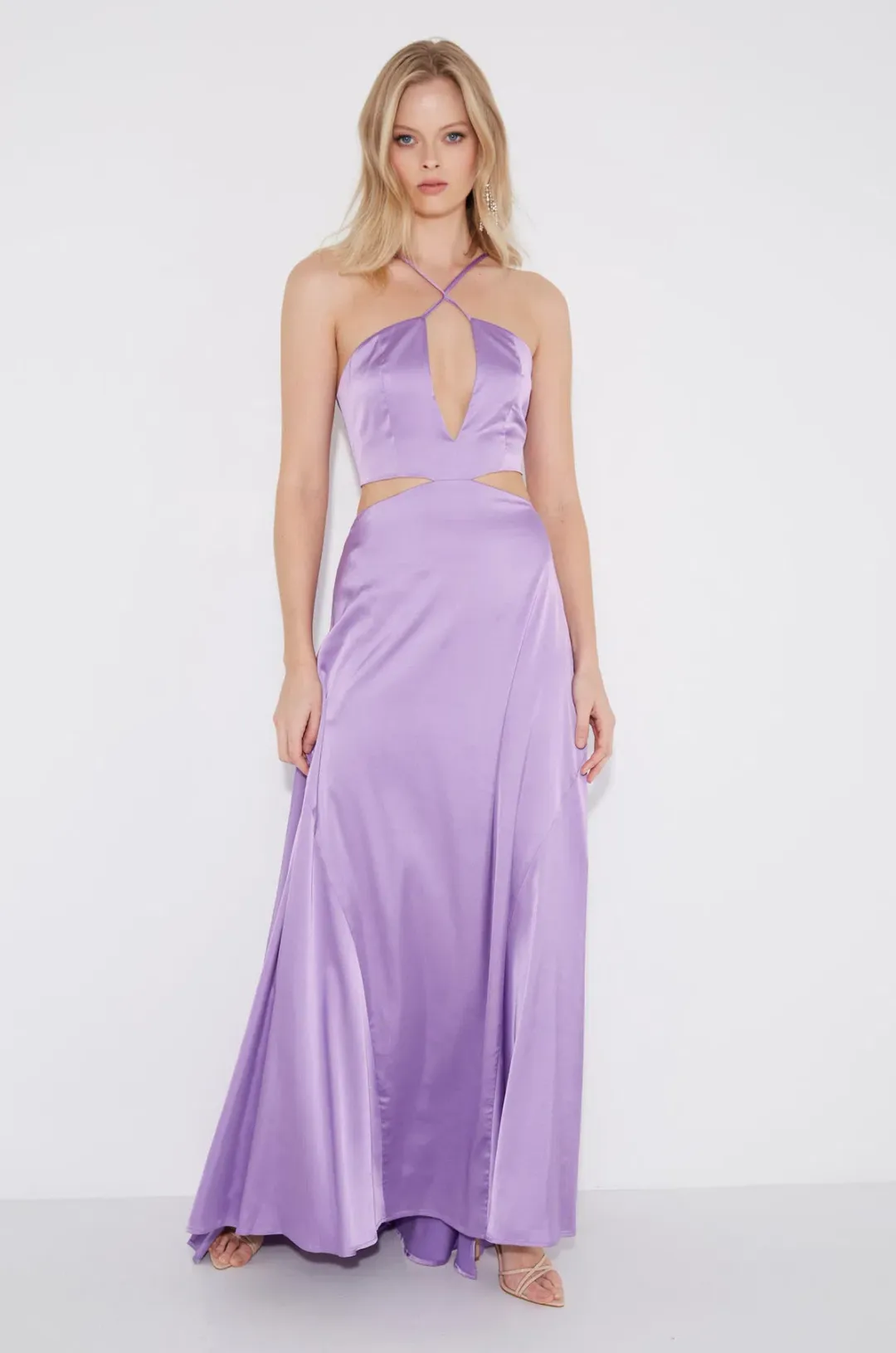 Sonya Moda Zena Maxi Gown Lilac Purple Size 6 for rent on The Volte - main image