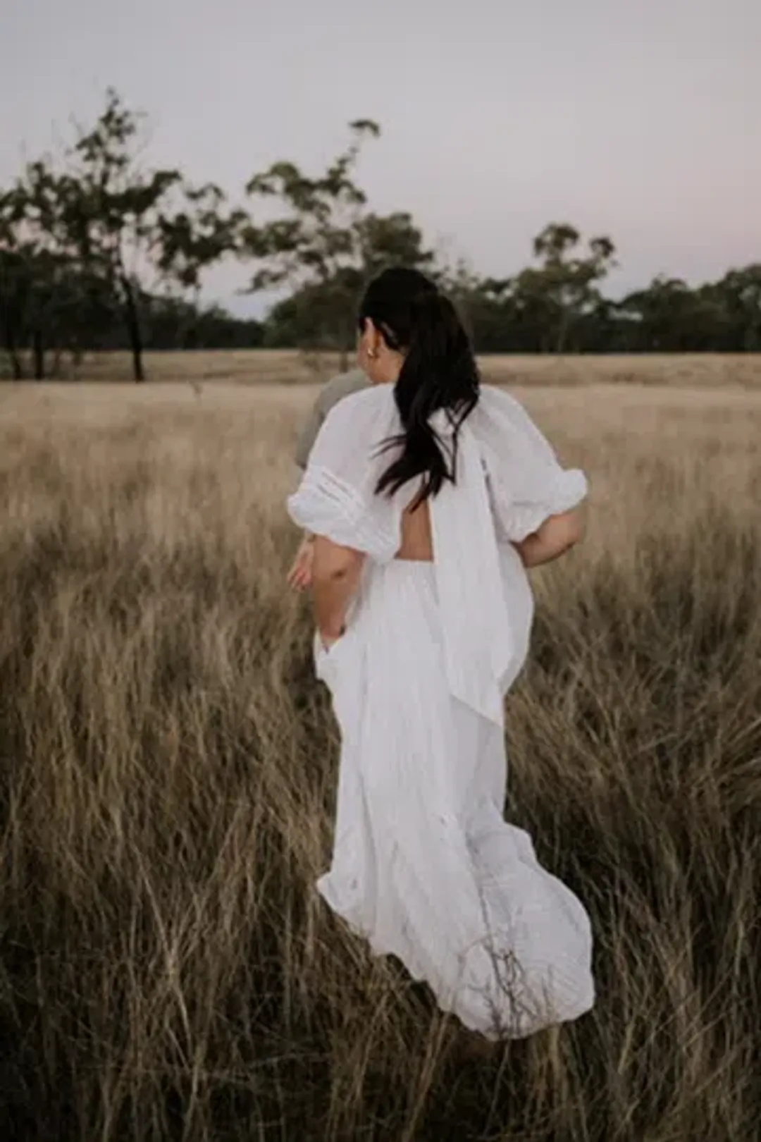 Joslin Studio Julianna Linen Ramie Maxi Dress Optical White Size 8 for rent on The Volte - main image