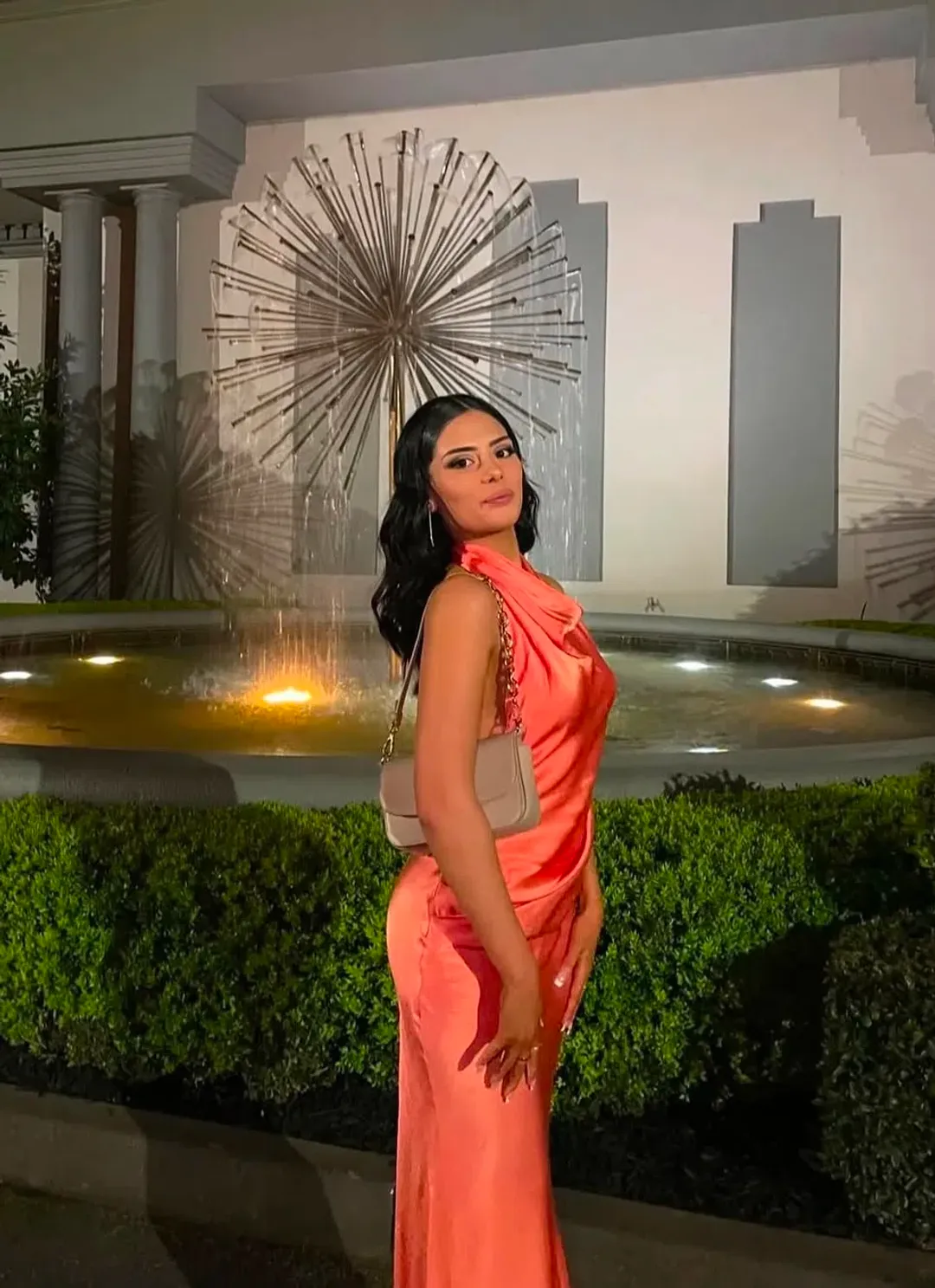 Arcina Ori Gaia Maxi Dress in Papaya Size XS / AU 6 for rent on The Volte - main image