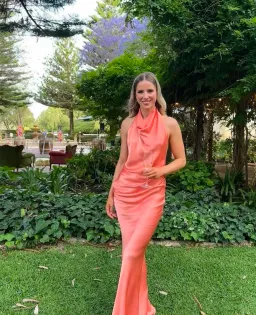 Arcina Ori Gaia Maxi Dress in Papaya Size XS / AU 6 for rent on The Volte - image 10