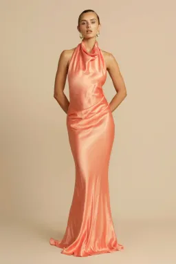 Arcina Ori Gaia Maxi Dress in Papaya Size XS / AU 6 for rent on The Volte - image 2