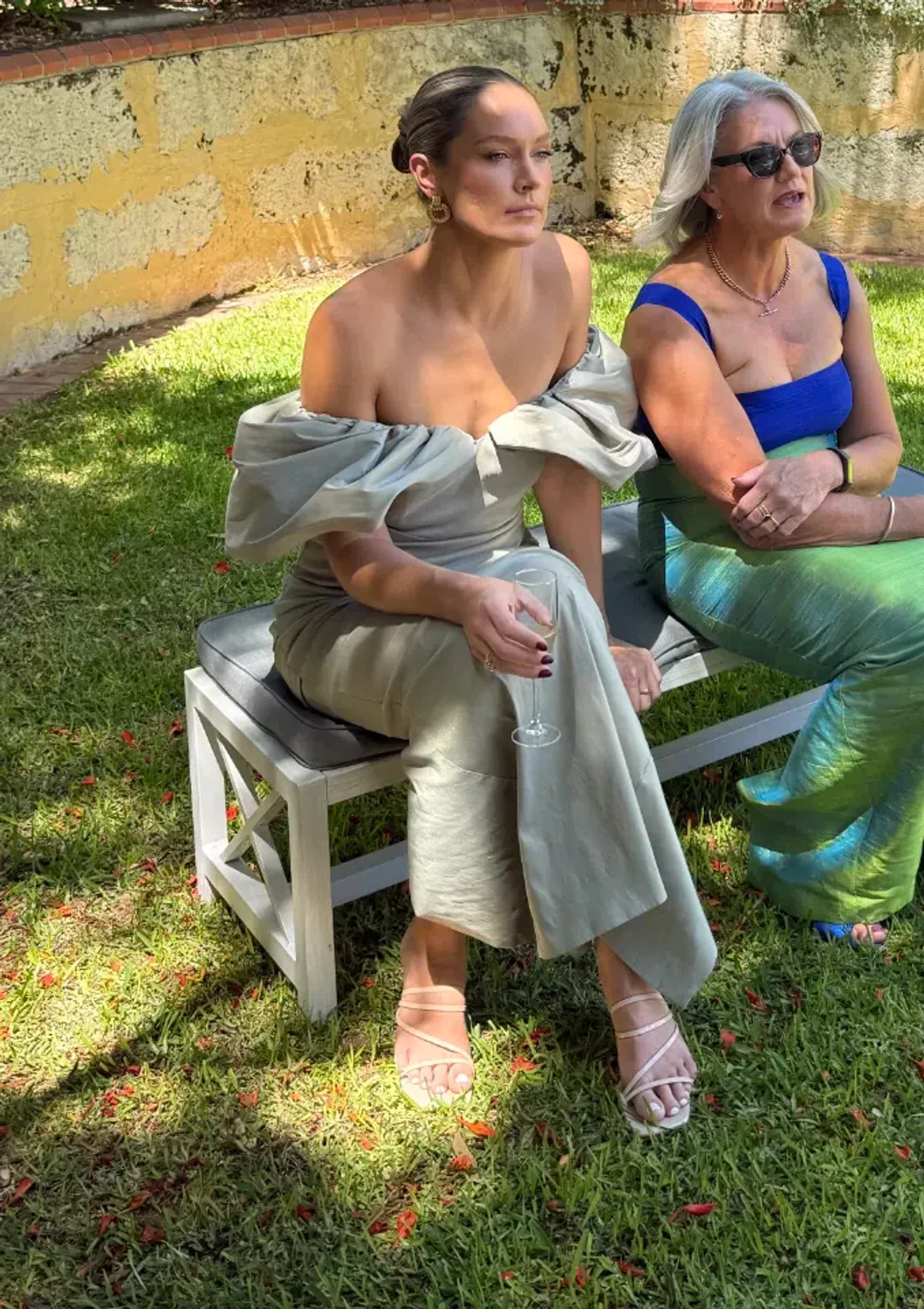 Rachel Gilbert Frey Gown Sage Size 3 / AU 12 for rent on The Volte - main image