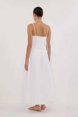 Dissh Reece Linen Midi Dress White Size 12 for rent on The Volte - image 3