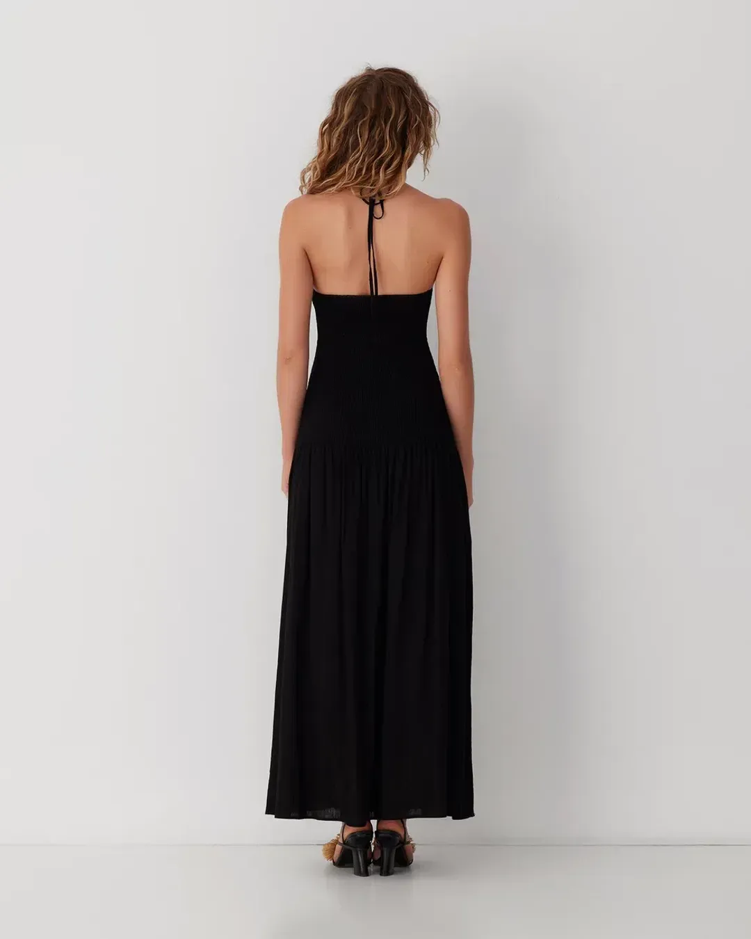 The Wolf Gang Siesta Maxi Dress Black Size XS / AU 6 for rent on The Volte - main image
