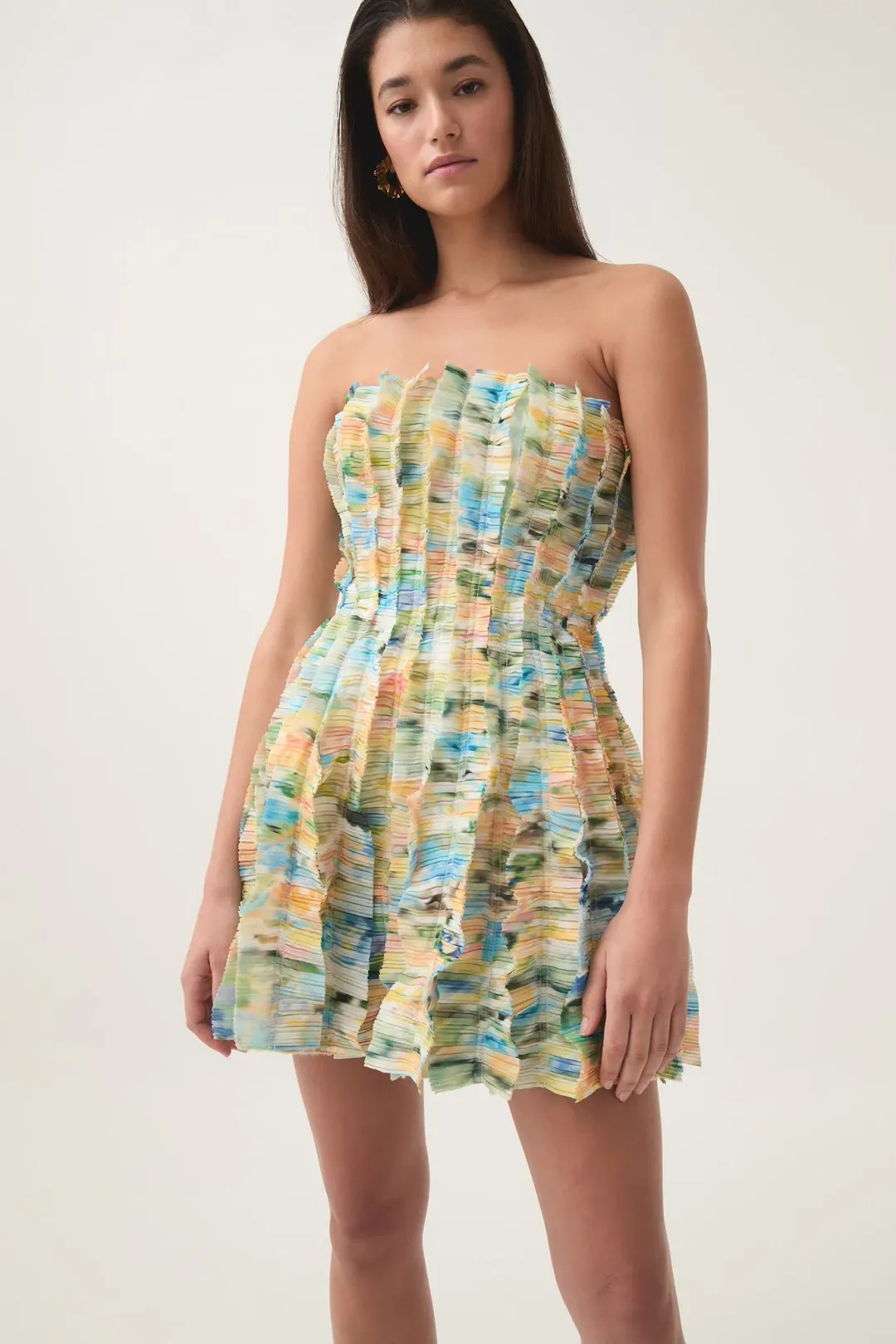 Aje Hybrid Sleeveless Mini Dress Floral Haze Size AU 10 for rent on The Volte - main image