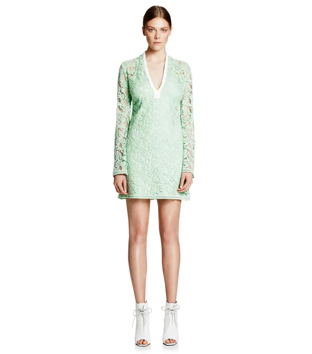 Manning Cartell Rennaisance Mini Dress Ice Green Size AU 6  for rent on The Volte - main image
