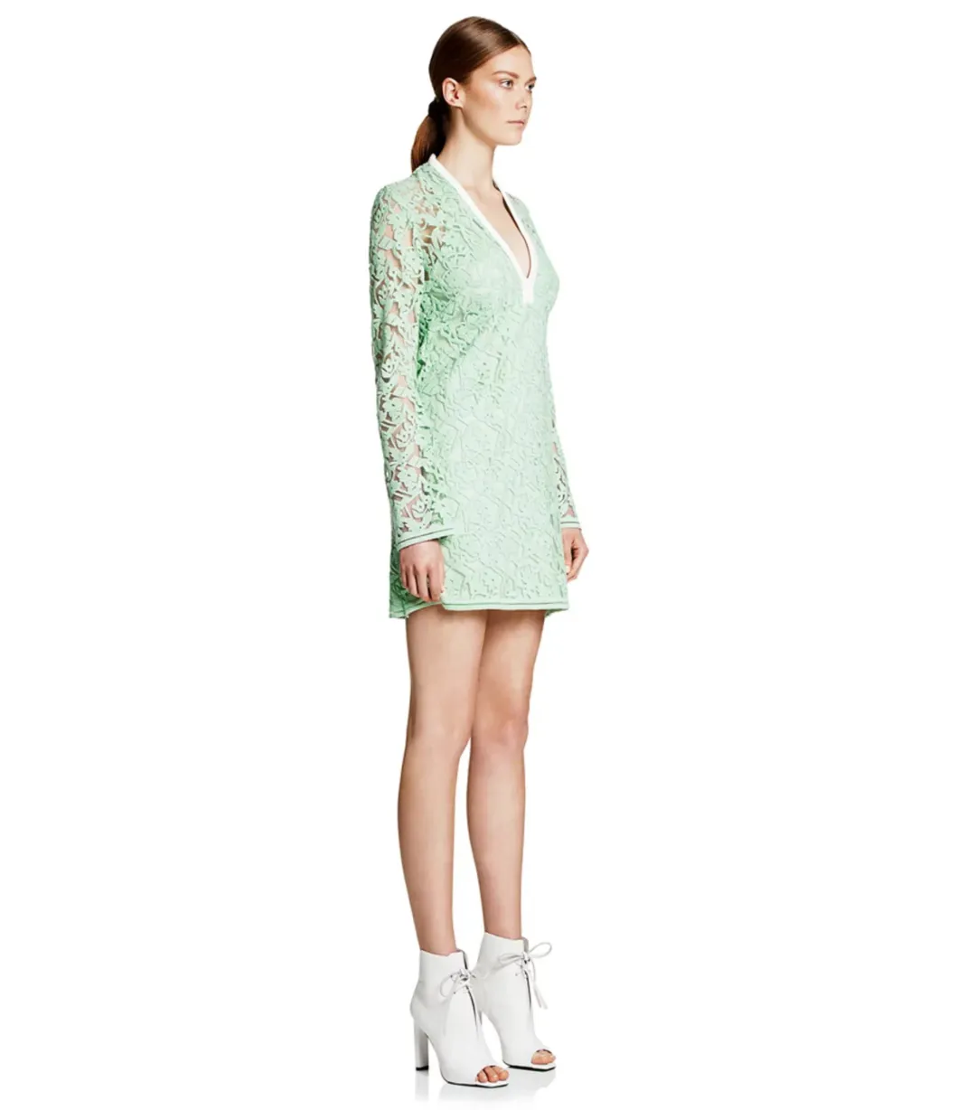 Manning Cartell Rennaisance Mini Dress Ice Green Size AU 6  for rent on The Volte - main image
