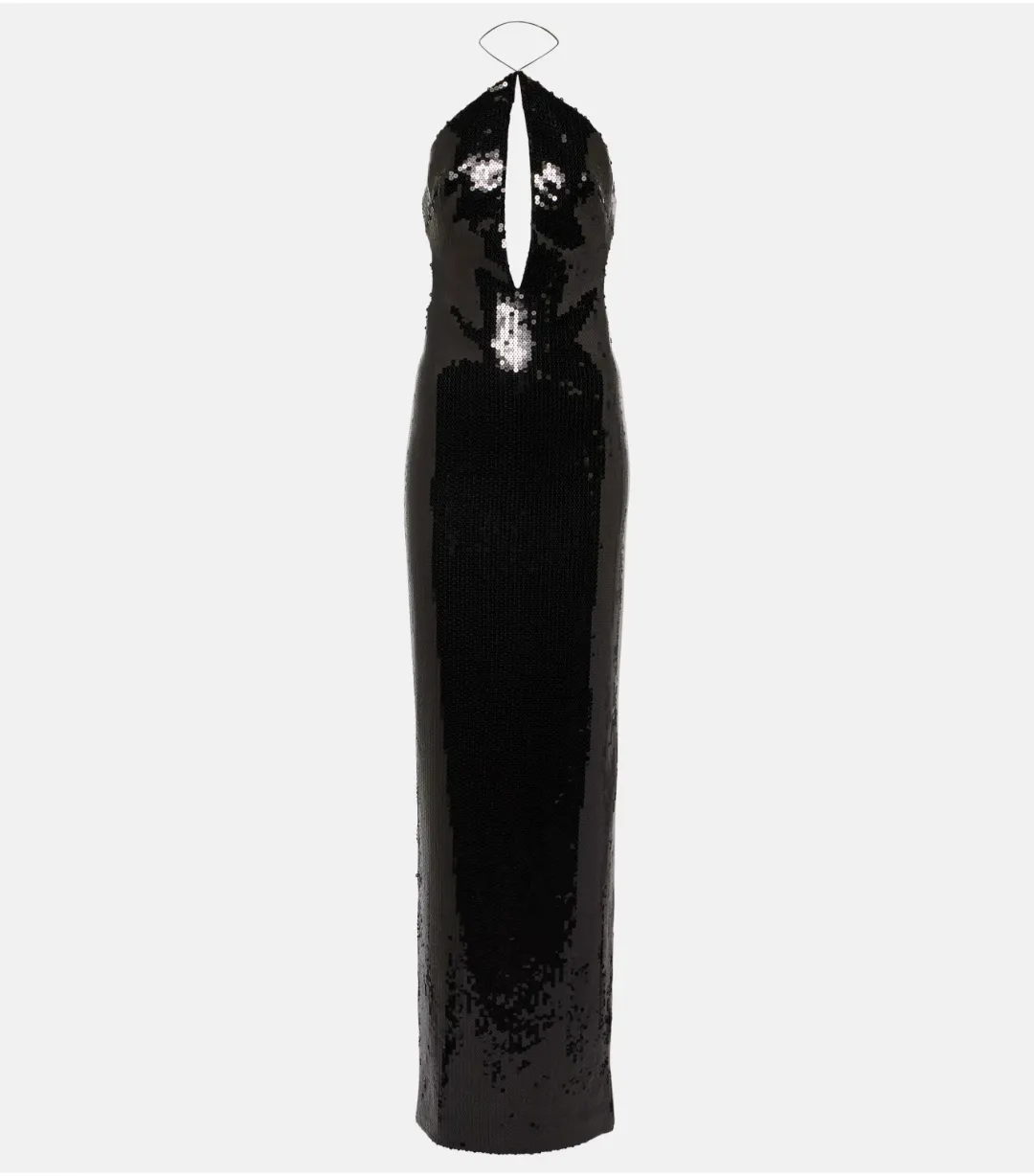 Maelle Paris Elsa Maxi Sequin Gown Black Size S / AU 8 for rent on The Volte - main image