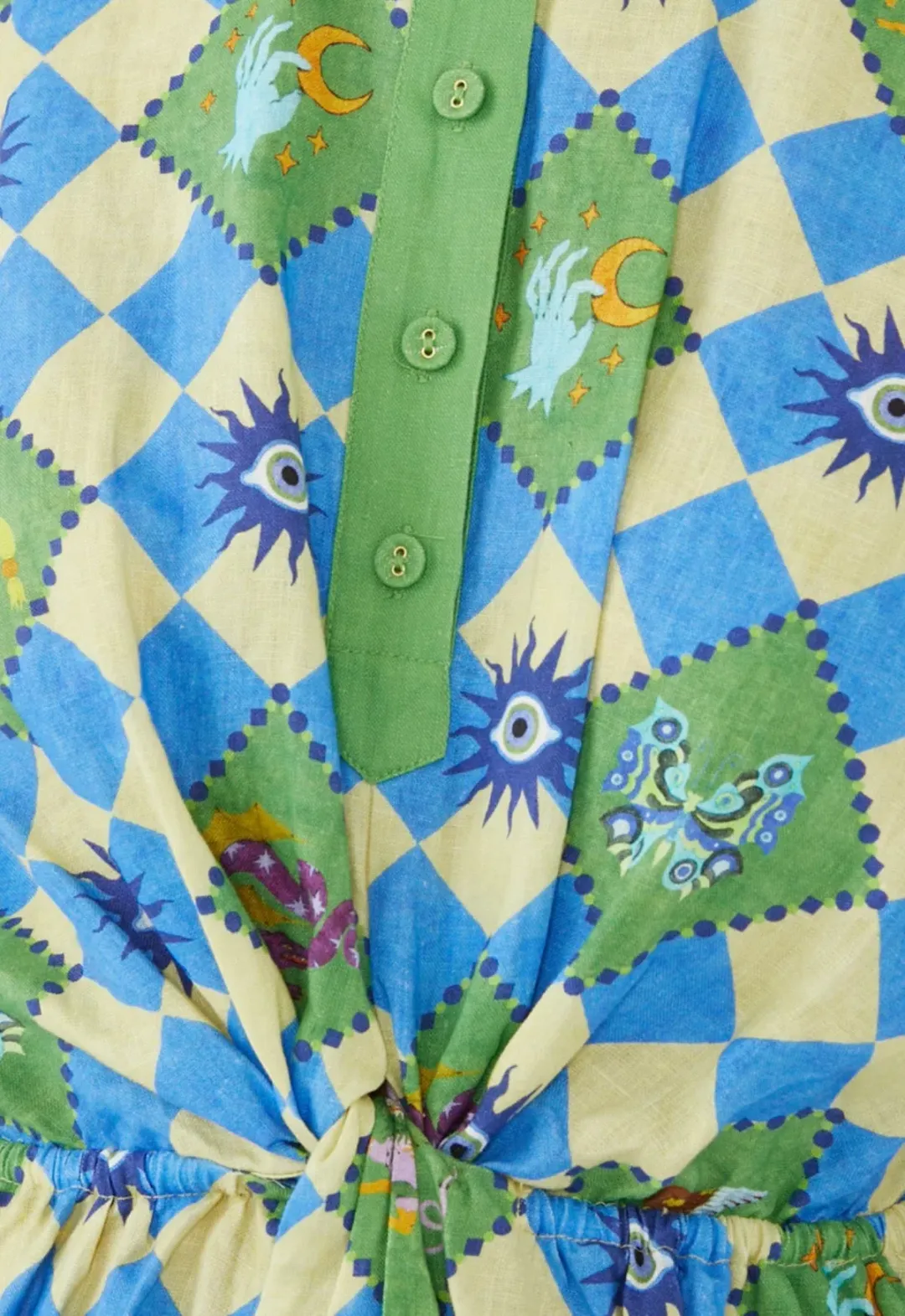 Alemais Lou Twist Front Shirt Dress Multi Size M / AU 10 for rent on The Volte - main image