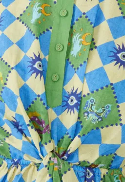 Alemais Lou Twist Front Shirt Dress Multi Size M / AU 10 for rent on The Volte - image 7