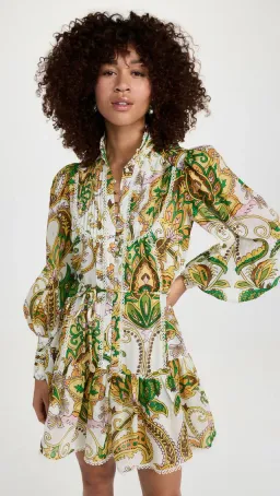 Alemais Octavia Ruffle Mini Dress in Ivory Size AU 6 for rent on The Volte - image 4