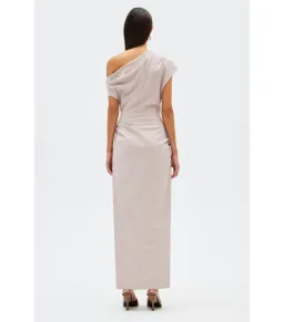 Misha Gia Midi Dress Faded Silver Size 6/XS for rent on The Volte - image 4