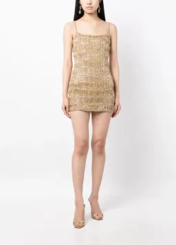 Rachel Gilbert Sadie Mini Dress Gold Size 2 / AU 10 for rent on The Volte - image 3
