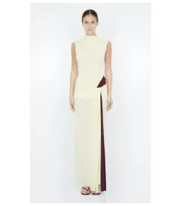 Bec & Bridge Greta Twist Maxi Dress in Butter Size AU 6 for rent on The Volte - image 1