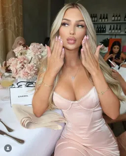 House Of CB Stefania Corset Maxi Dress Soft Peach Size AU 10 for rent on The Volte - image 9