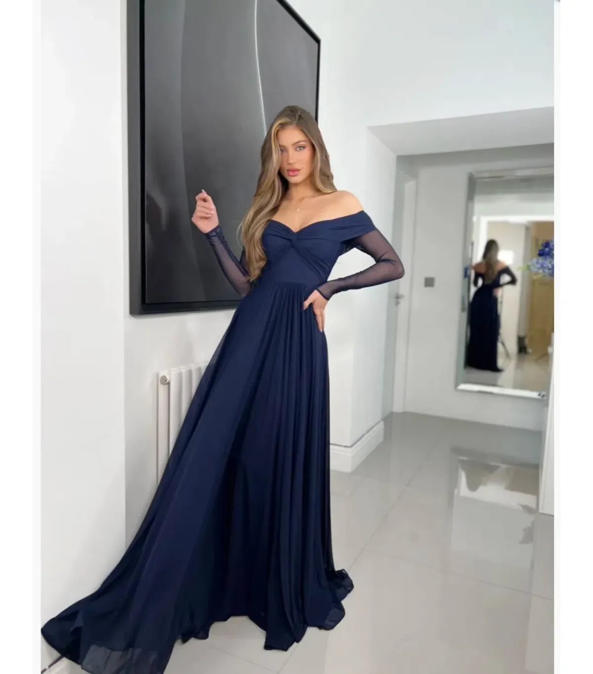 Jadore Mila JX6032 Gown Navy Size AU !4 for rent on The Volte - main image