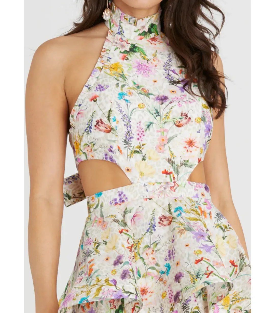 Aqua Blu Jardine Heather Dress in Jardine Print Size AU 10 for rent on The Volte - main image