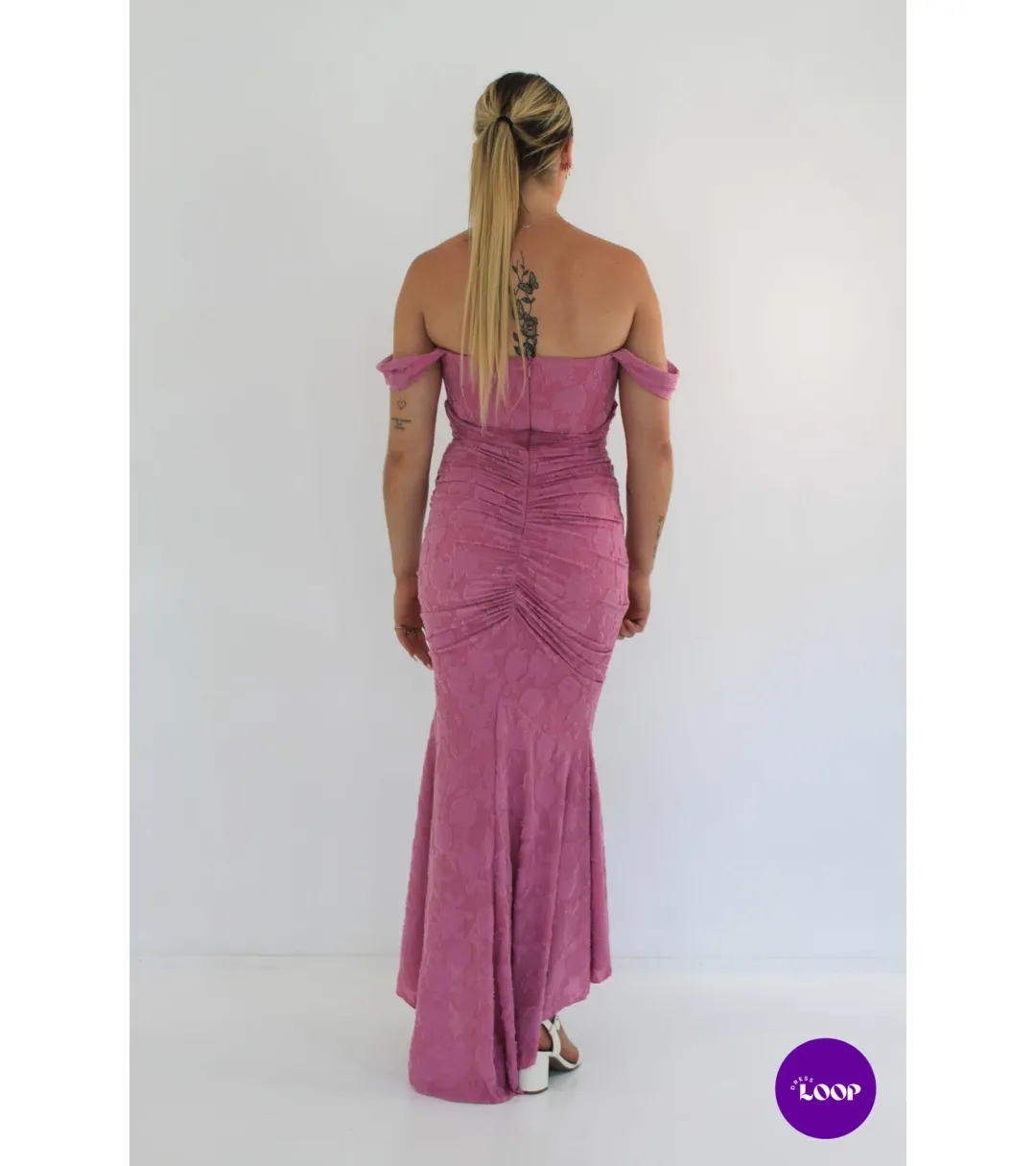 House Of CB Cesca Floral Maxi Dress Rose Pink Size S / AU 8 for rent on The Volte - main image