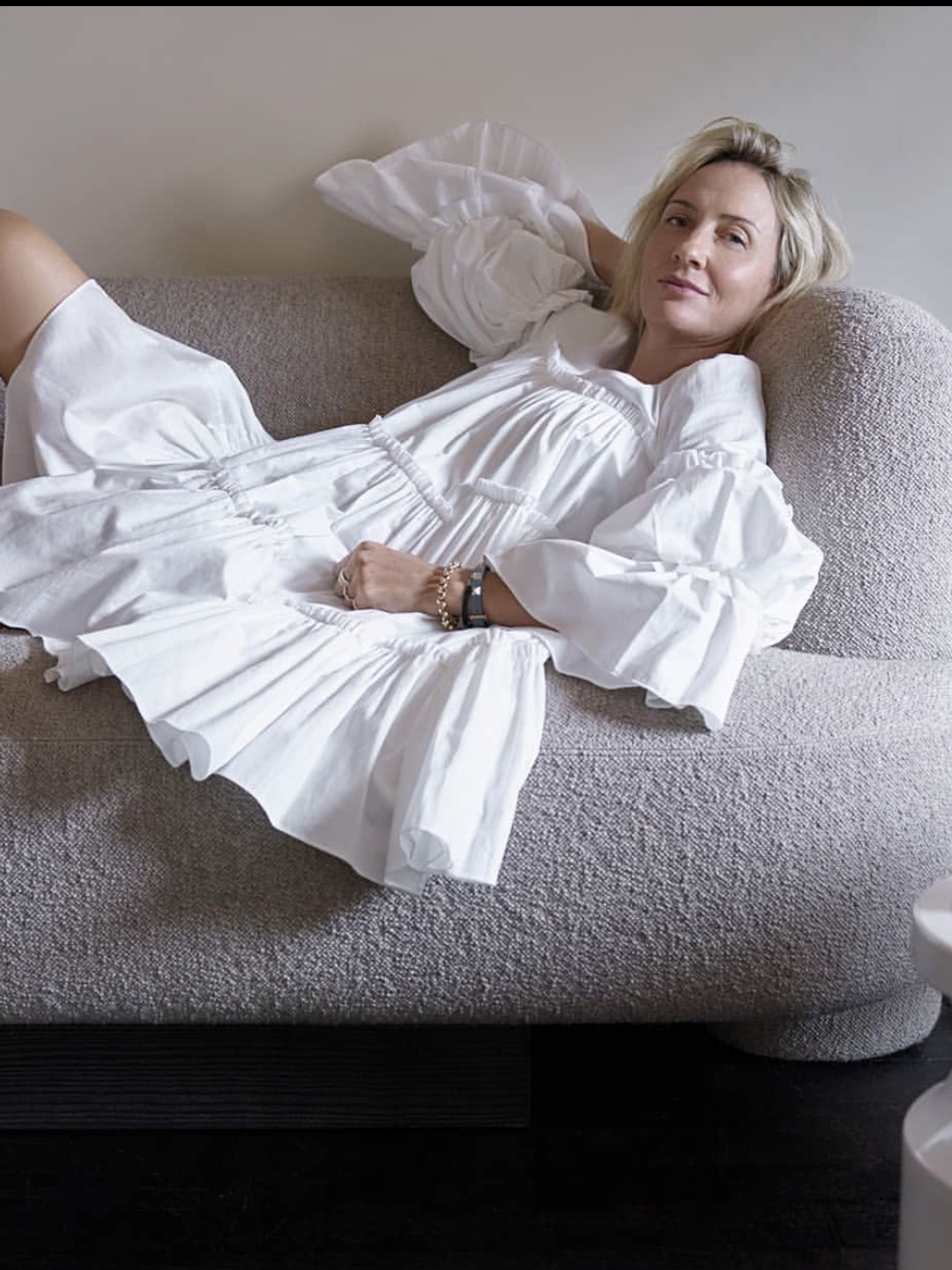 Aje L Espirit Mini Dress White Size 10 for rent on The Volte - main image