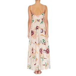 Skye and Staghorn Lottie Tiered Maxi Dress in La Rosa Print Size AU 8 for rent on The Volte - image 3