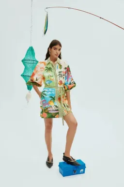 Alemias Paradiso Mini Dress in Multi Size AU 12  for rent on The Volte - image 1