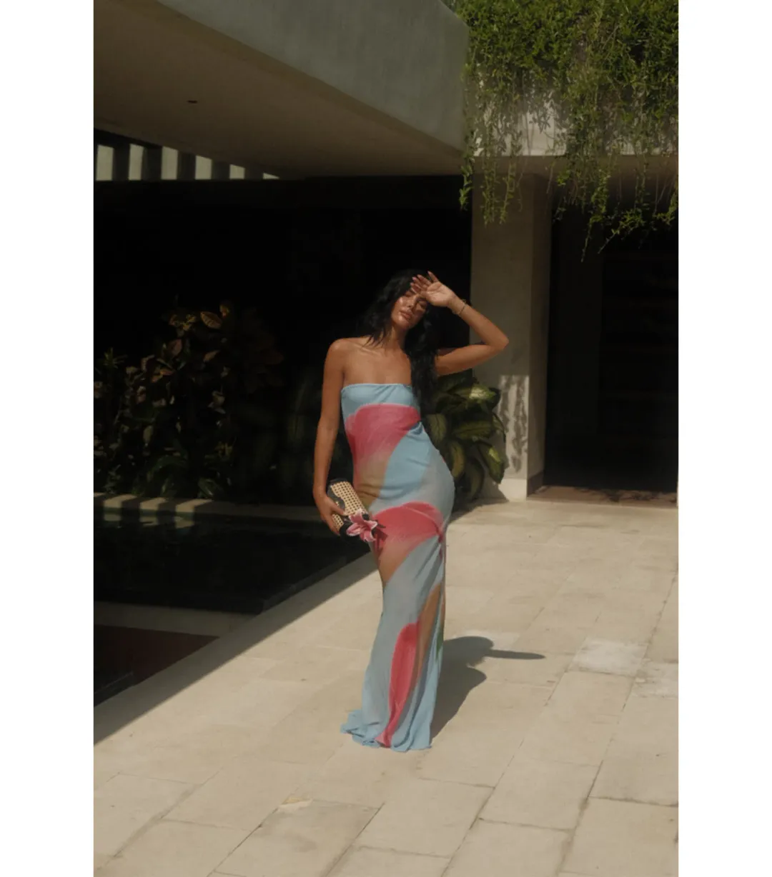 HNTR the label Alessia Maxi Dress Calla Size AU 6 for rent on The Volte - main image