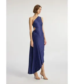 A.L.C. Delfina Satin Pleated Dress Riviera Size AU 6 for rent on The Volte - image 3