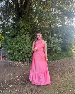 Hansen and Gretel Gateau Gown in Watermelon Size AU 8  for rent on The Volte - image 4