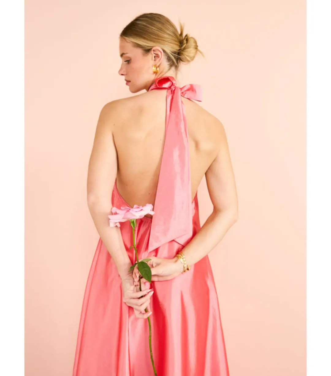 Hansen and Gretel Gateau Gown in Watermelon Size AU 8  for rent on The Volte - main image