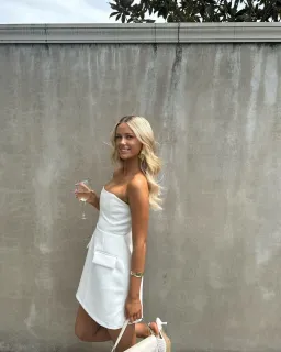 Odd Muse The Ultimate Muse Strapless Dress in White Size AU 8  for rent on The Volte - image 5