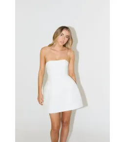 Odd Muse The Ultimate Muse Strapless Dress in White Size AU 8  for rent on The Volte - image 2
